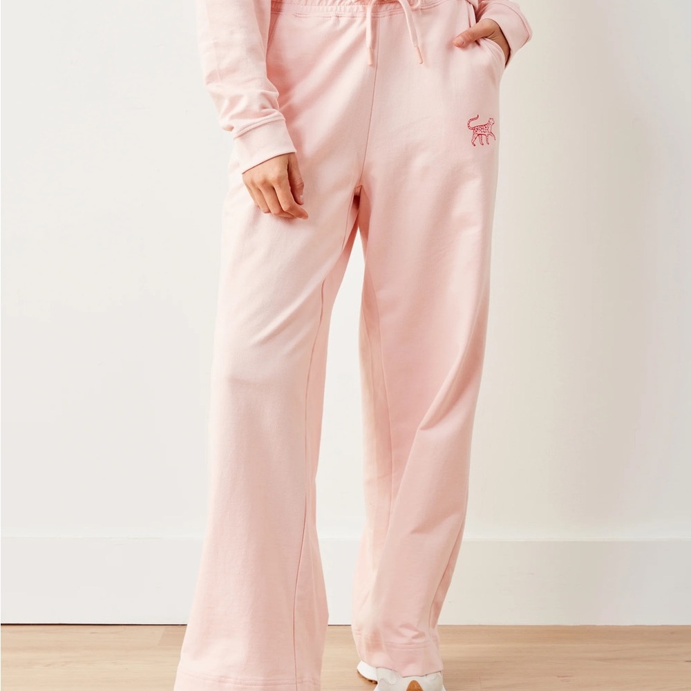 Printfresh Down Time Sweatpants Pale Pink Large NWT